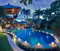 Villa Asta, Pool at Night